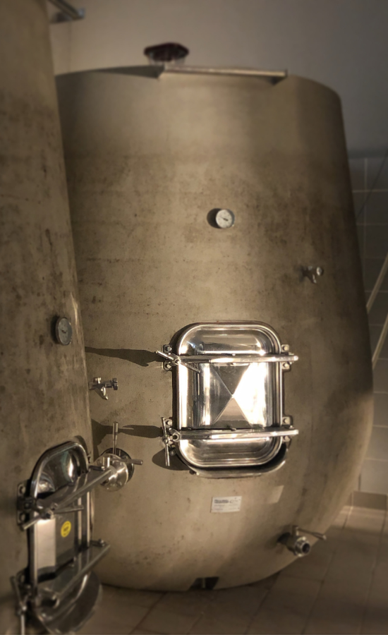 cuve béton cuve beton, chai, l'orée du sabia